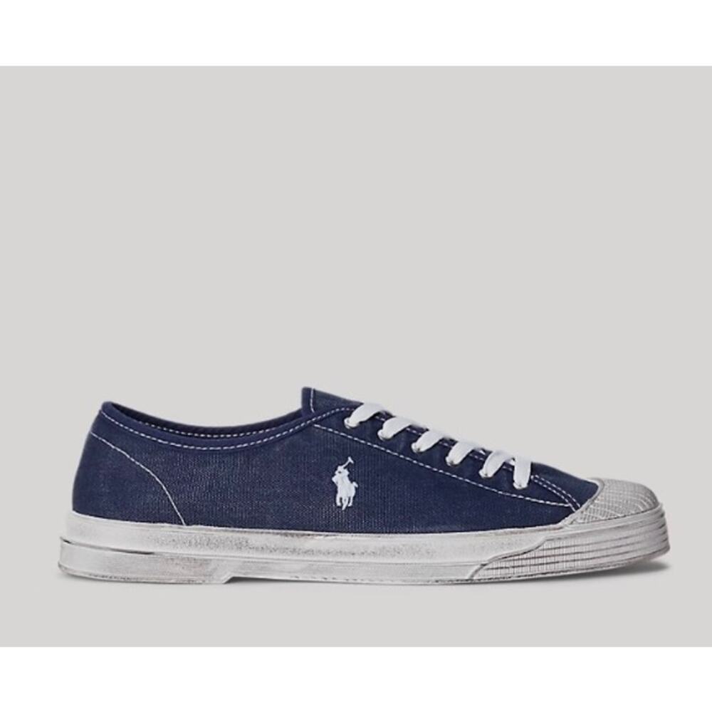 Polo Ralph Lauren Essence 100 Canvas Cap-Toe Sneakers SZ 6